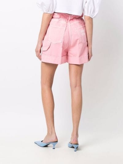 Miu Miu Drill high-waisted Shorts - Farfetch