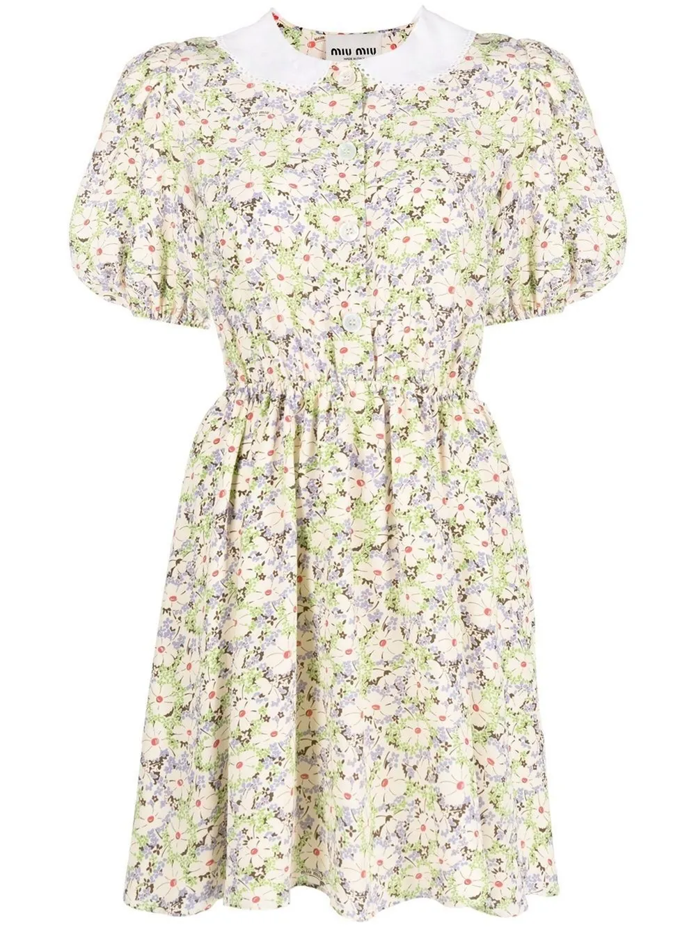 Miu Miu floral print silk mini dress Eraldo KI