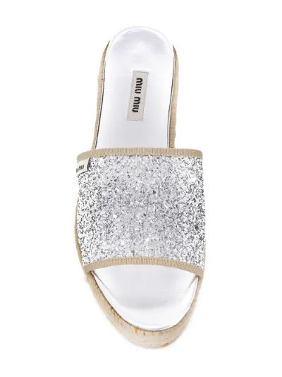 glitter espadrilles sandals