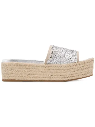 glitter espadrilles sandals