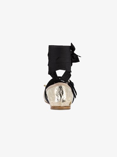 miu miu buckle ballet flats
