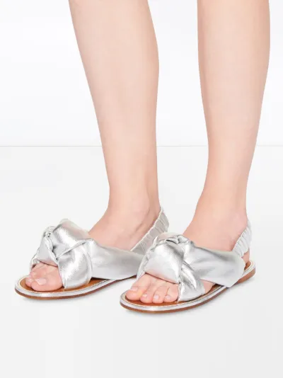 knot flat sandals