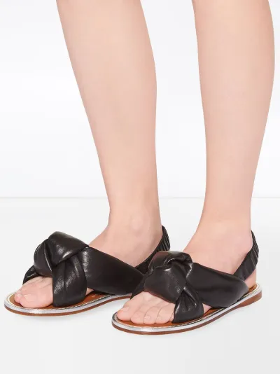 miu miu padded sandals