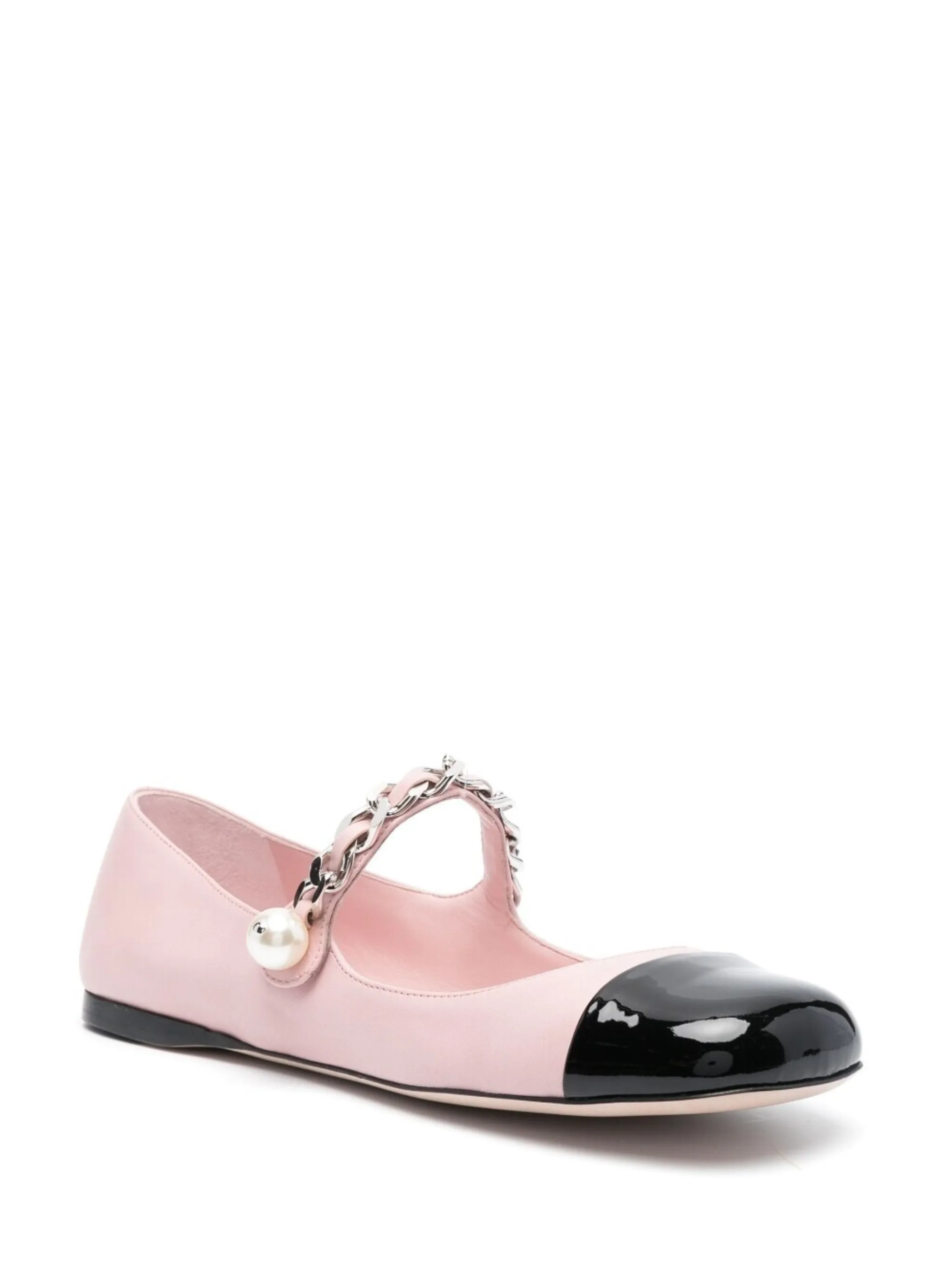 Miu Miu leather ballerina shoes | Eraldo.com FR