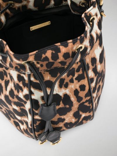 leopard bucket bag