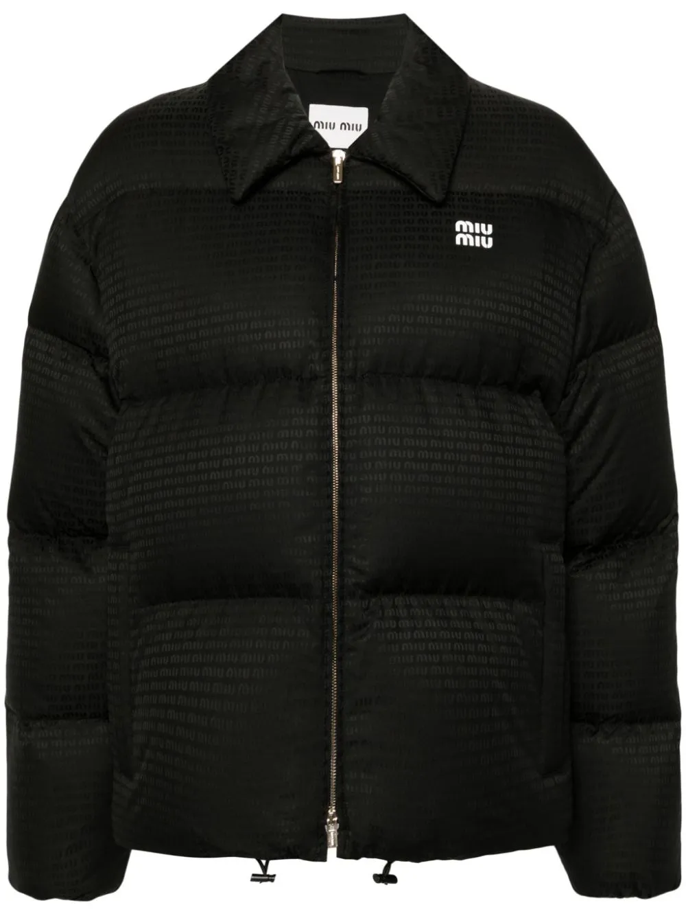 Miu Miu logo applique puffer jacket Eraldo KW