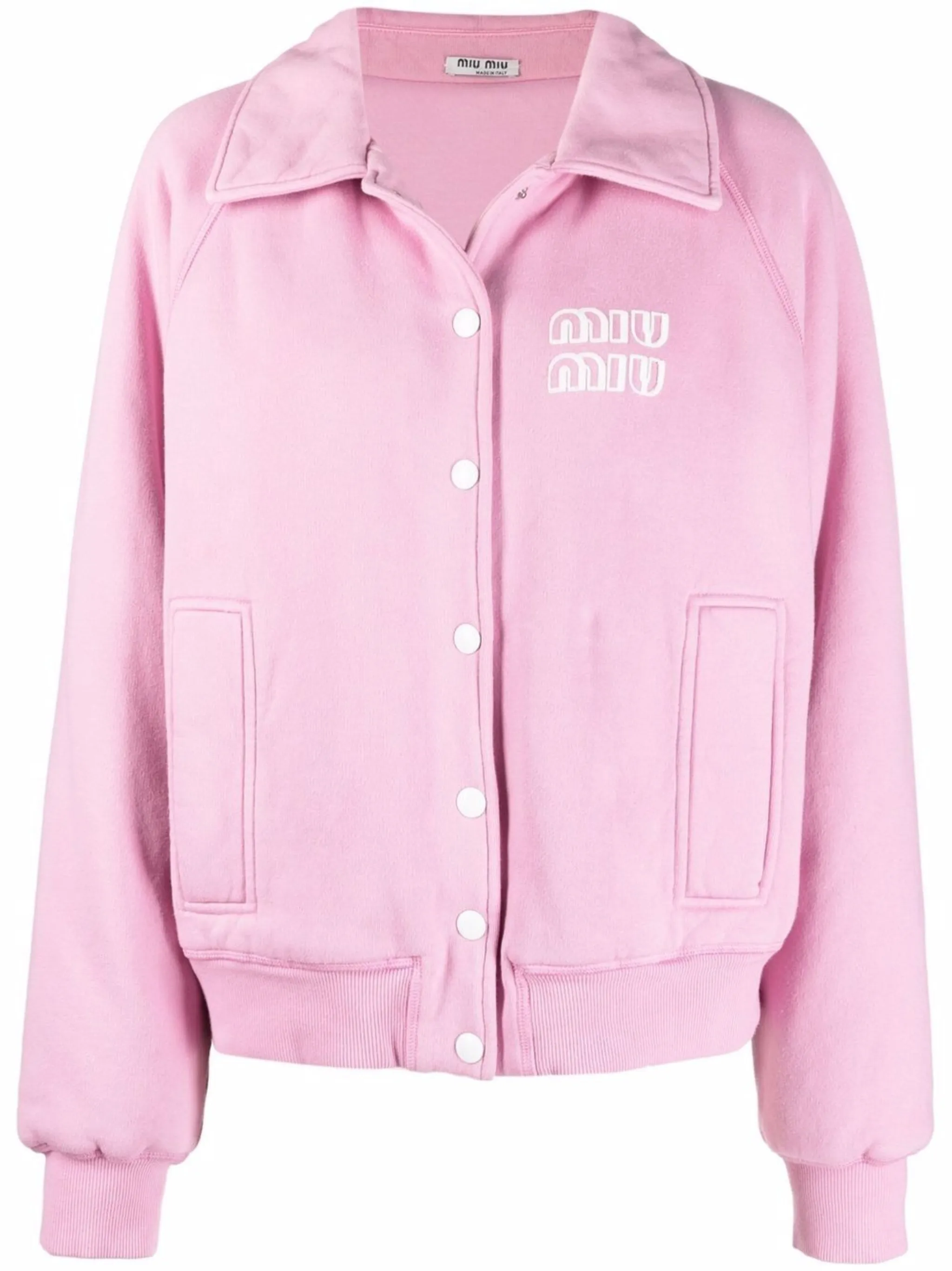 logo-patch bomber-jacket | Miu Miu | Eraldo.com