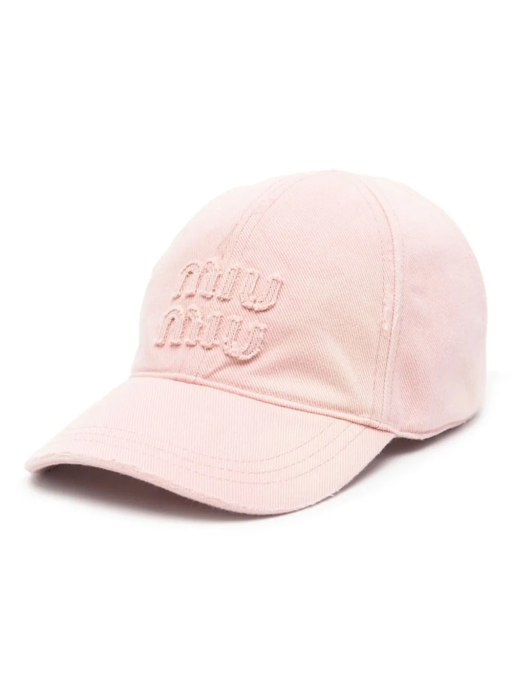 Miu Miu logo-patch denim baseball cap | Eraldo.com AQ