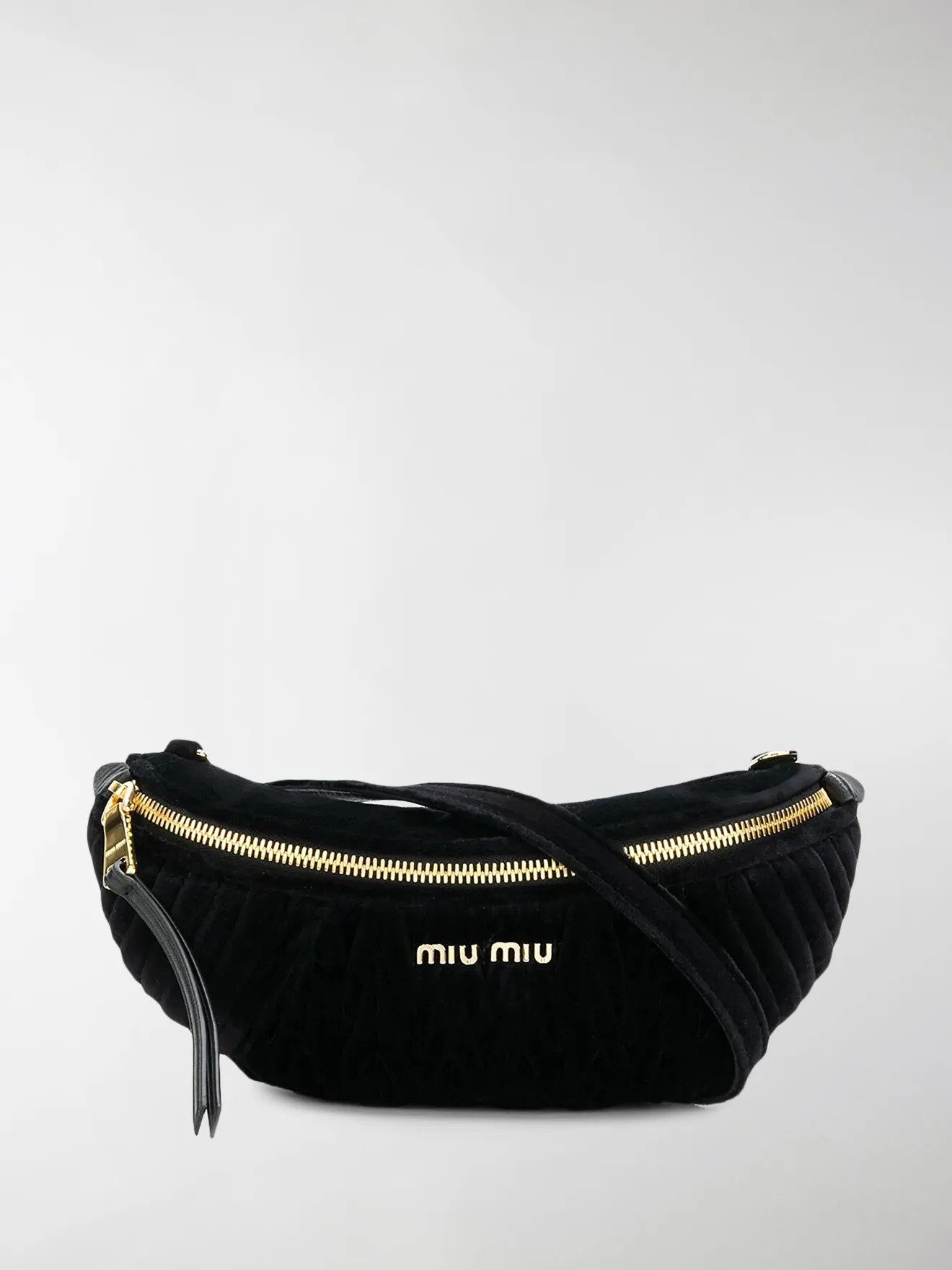 Miu Miu Marsupio matelassé nero | MODES