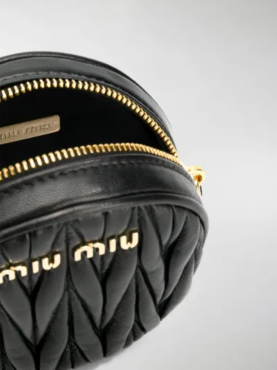 Miu miu marsupio con paillettes - di colore nero farfetch pelle neri -  Stileo.it