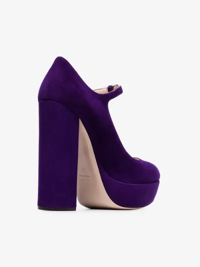 purple mary janes