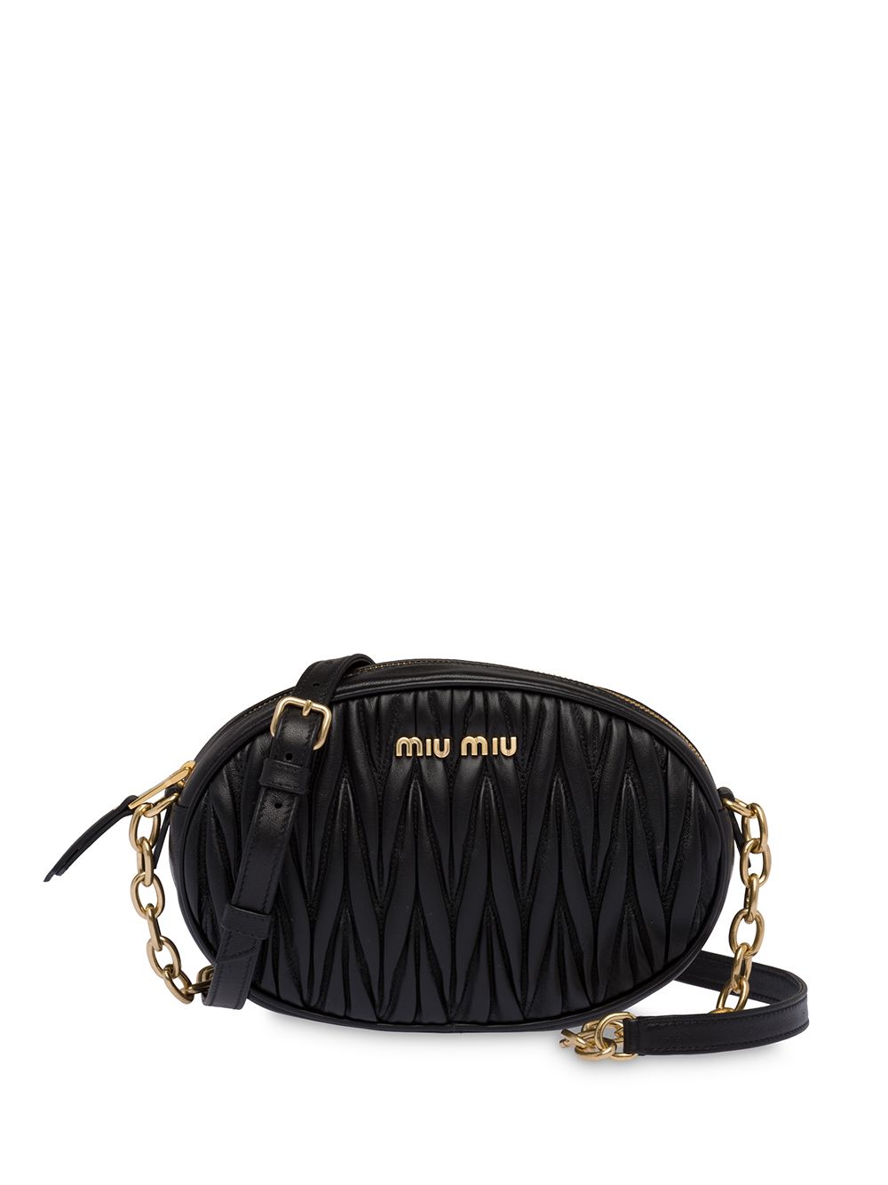 Miu Miu - Matelasse Leather Small Shoulder Bag Nero