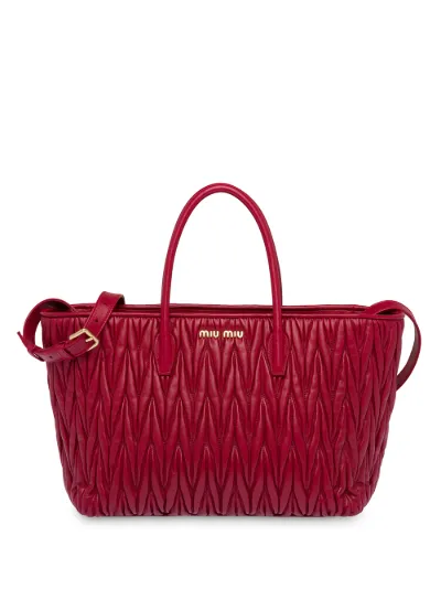 Miu miu matelasse tote best sale