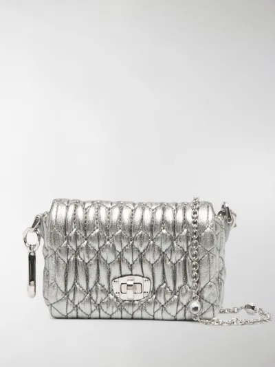silver cross body bag