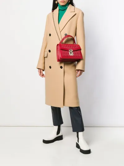 Miu confidential matelassé leather bag online