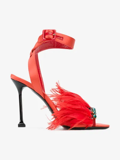 miu miu feather heels