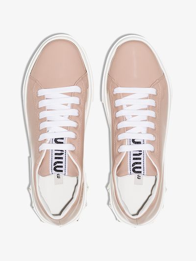 miu miu pink sneakers