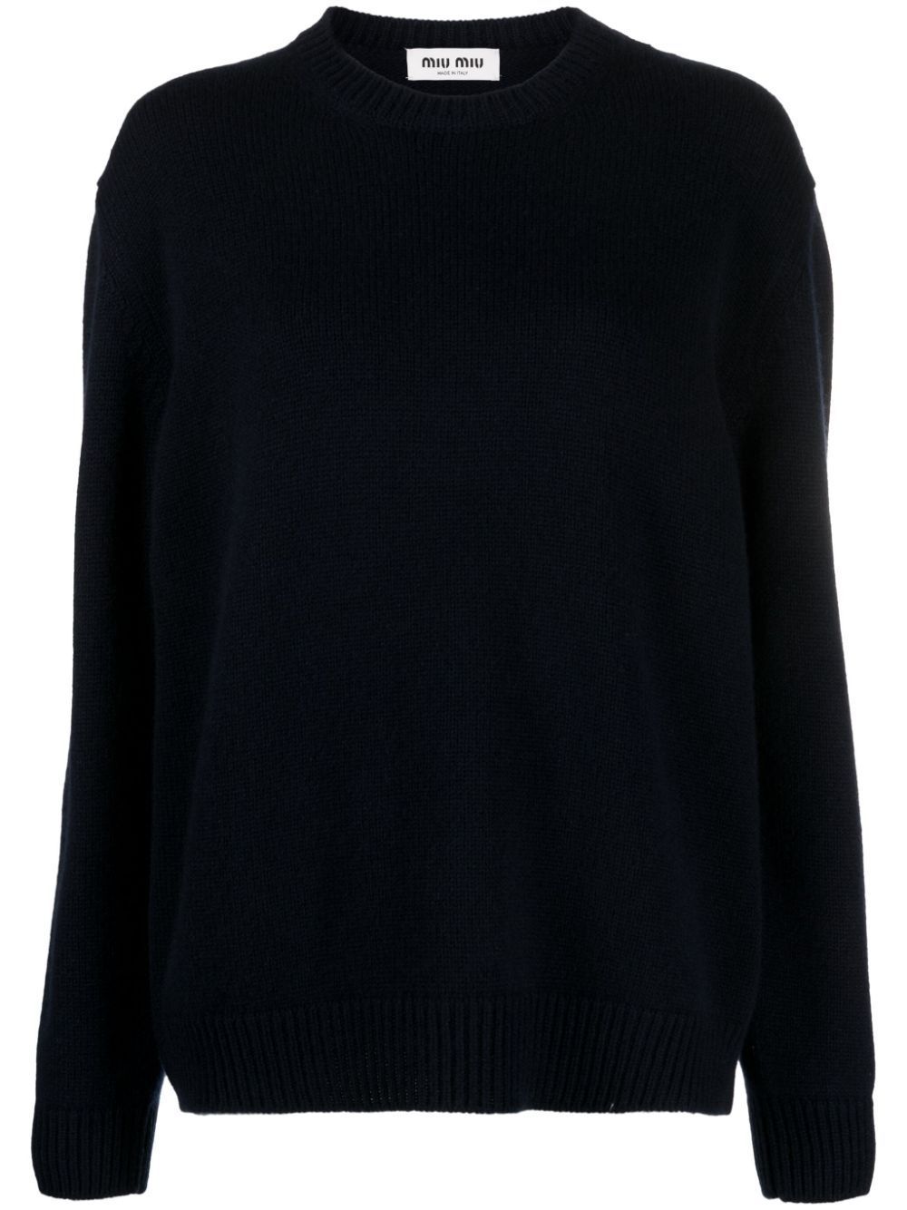 plain knit cashmere jumper | Miu Miu | Eraldo.com JP