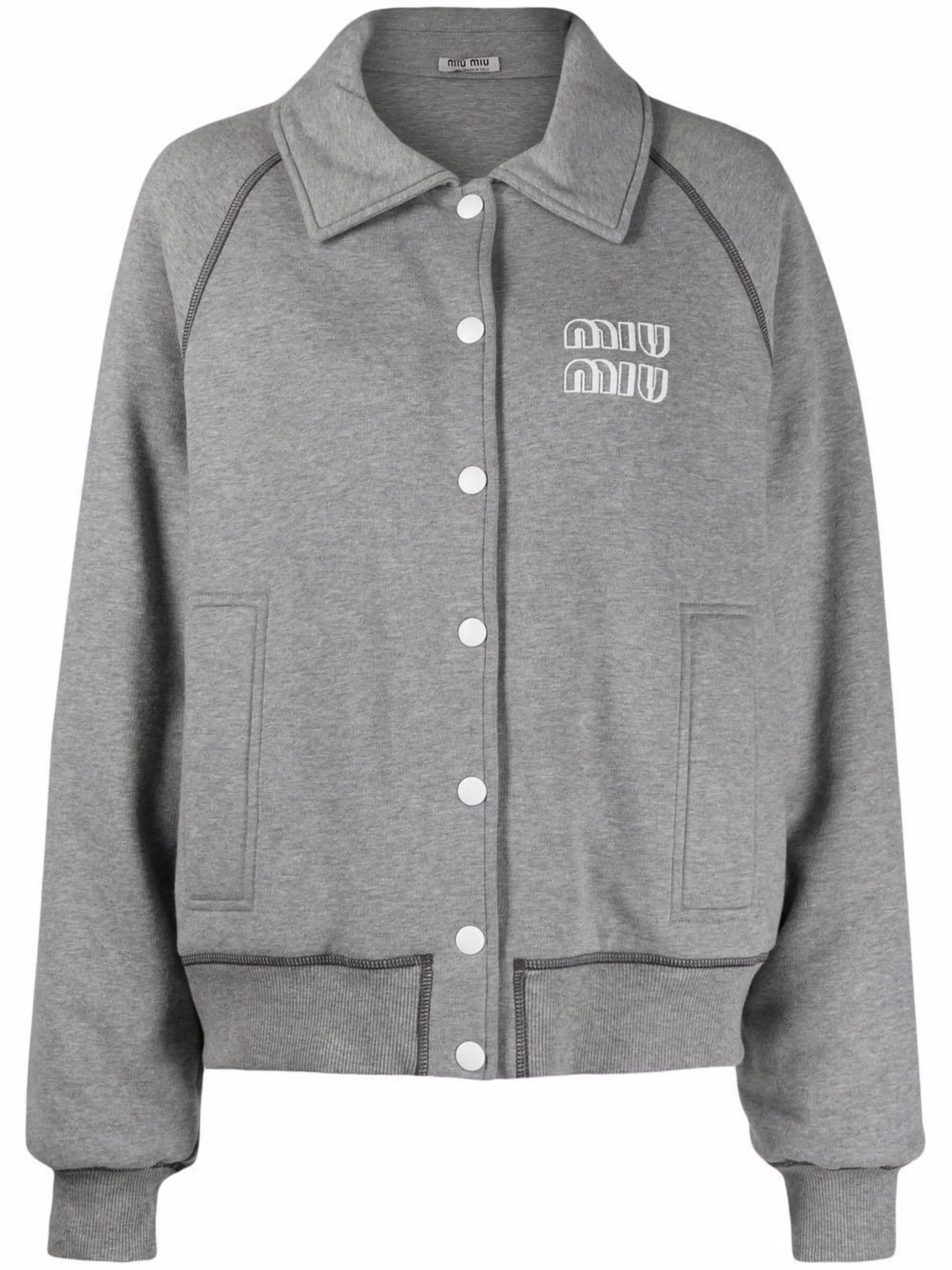 Outlets Vintage Miu Miu Printed Zip Up Sweatshirt