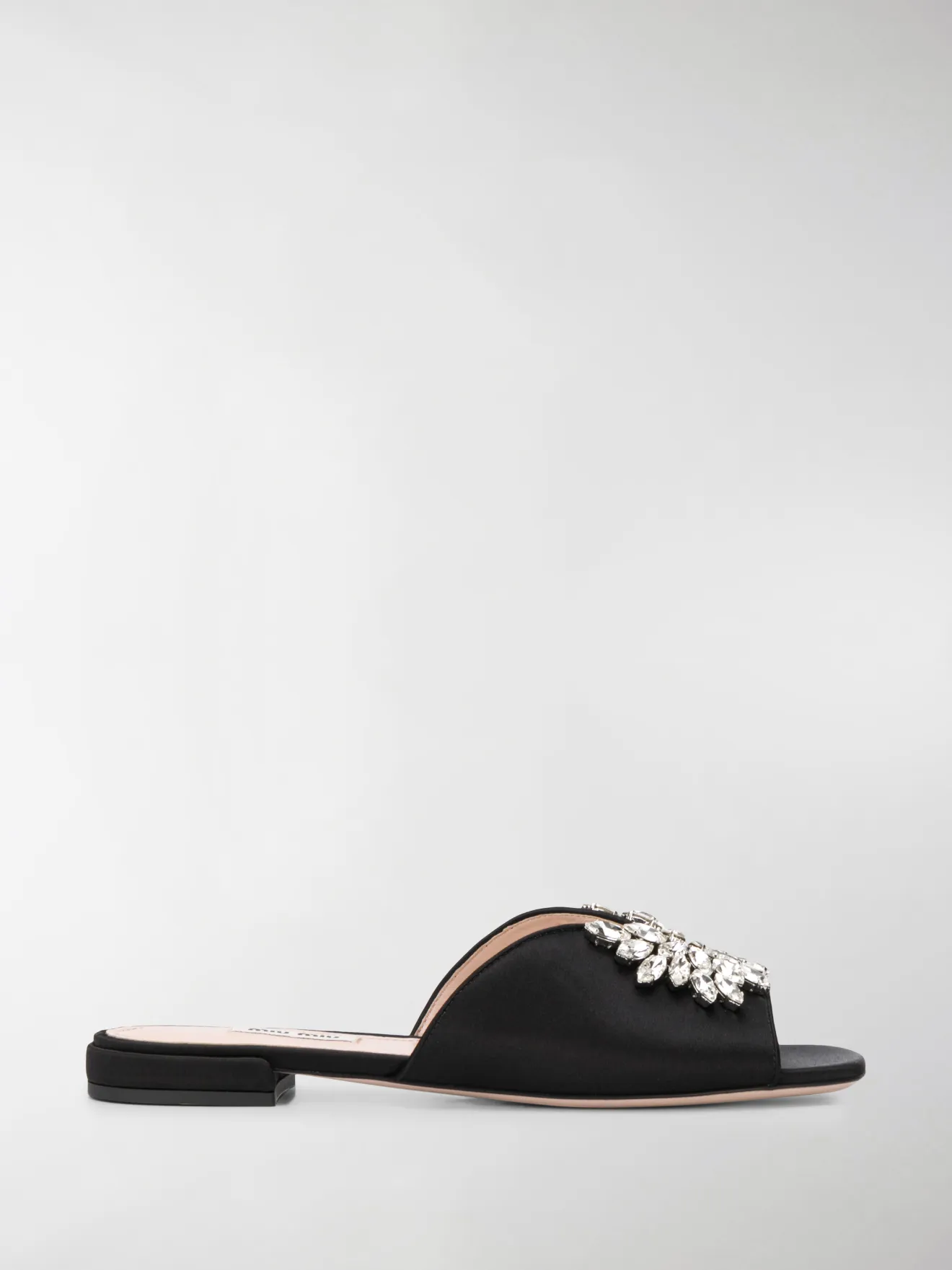 miu miu satin sandals