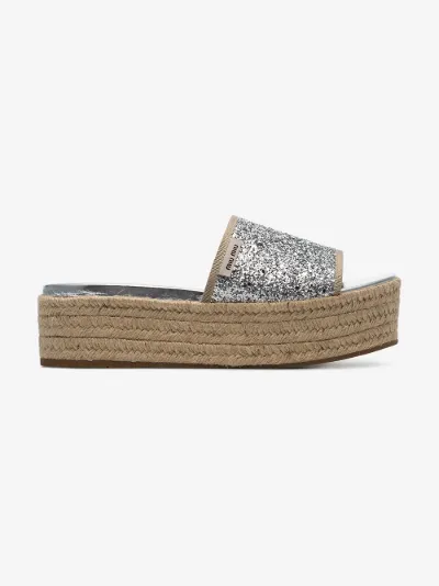 glitter espadrilles sandals