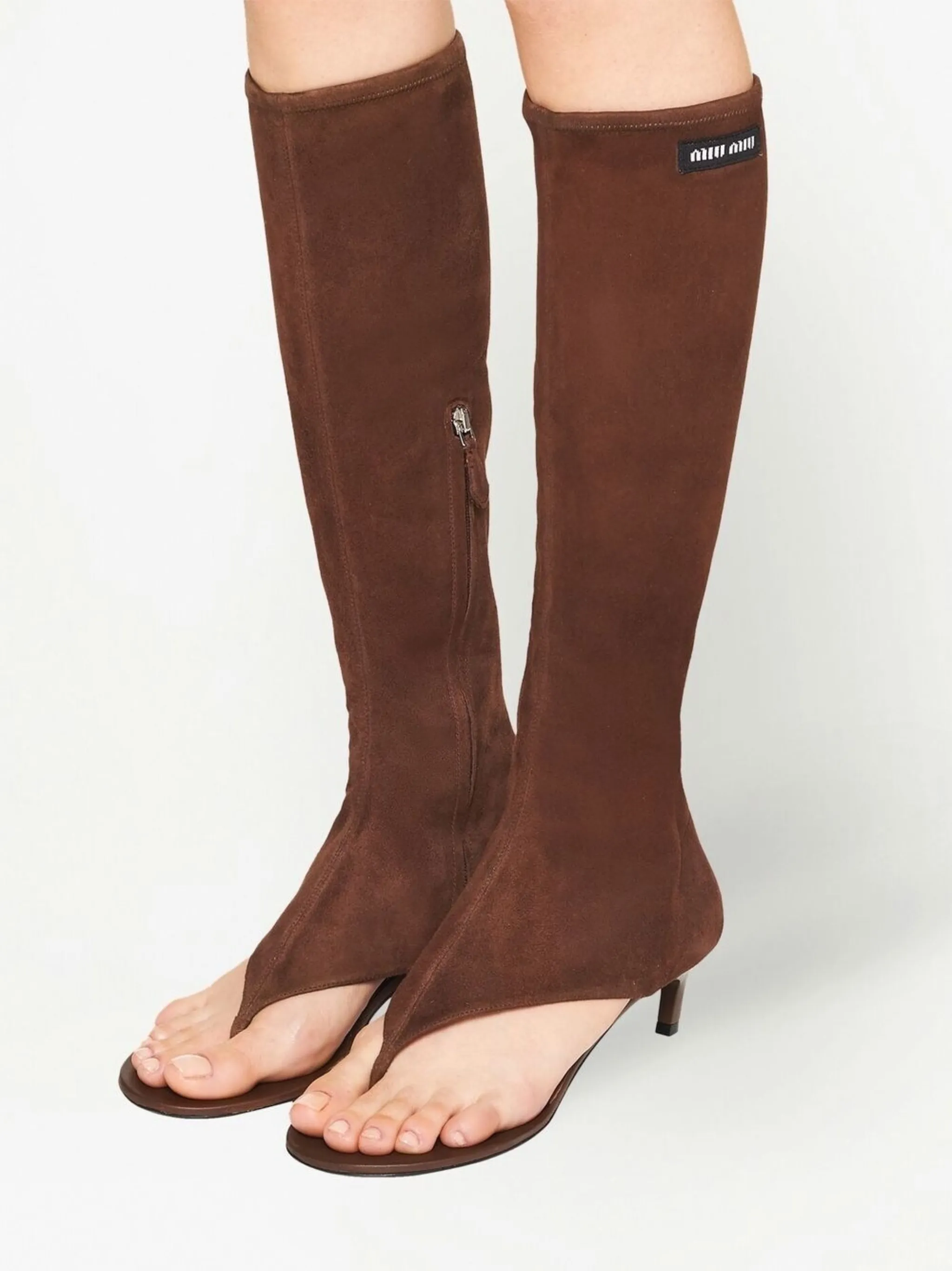 Miu Miu Stretch suede thong boots | Eraldo.com CC Miu Miu Stretch suede thong boots | Eraldo.com CC