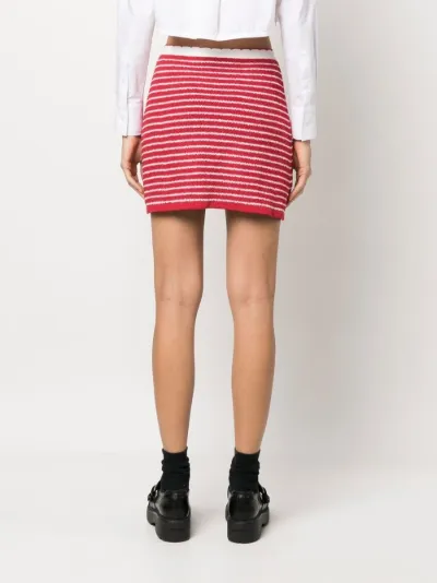 striped bouclé miniskirt | Miu Miu | Eraldo.com