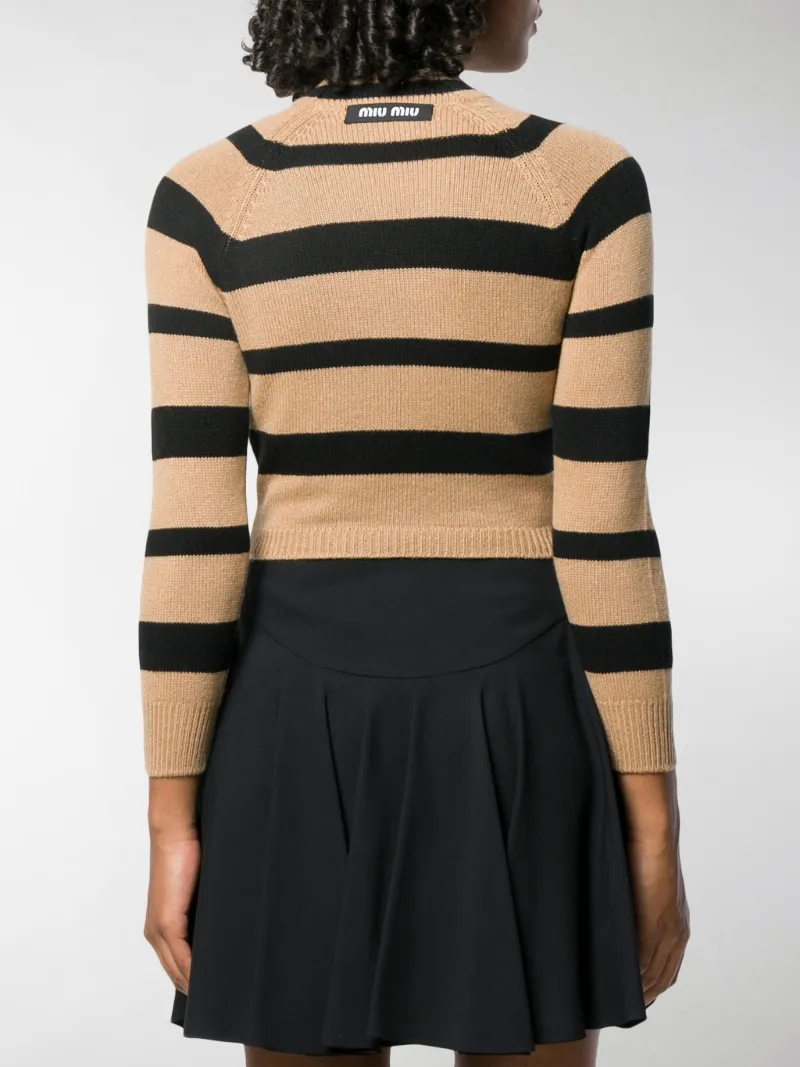 miu miu striped sweater