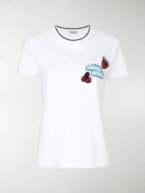 Miu Miu - T-shirt con logo