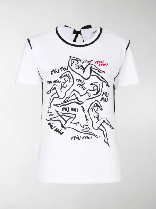 Miu Miu - T-shirt con stampa
