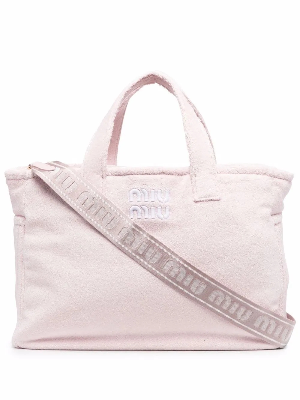 Terry cloth tote bag Miu Miu