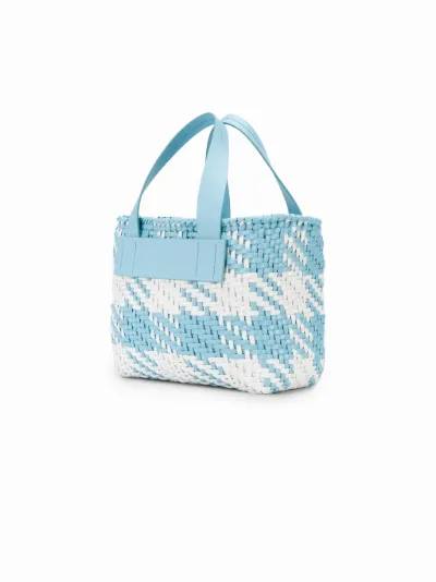 woven gingham check tote bag | Miu Miu | Eraldo.com