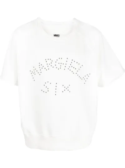 MM6 Maison Margiela appliqué logo short-sleeve sweatshirt | Eraldo.com MC