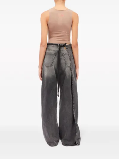 MM6 Maison Margiela asymmetric wide leg jeans Eraldo FR