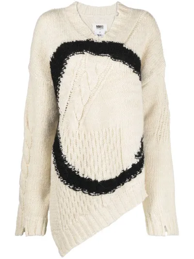 MM6 Maison Margiela distressed asymmetric jumper | Eraldo.com DE