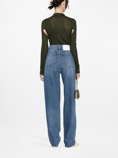 distressed-effect denim jeans | MM6 Maison Margiela | Eraldo.com