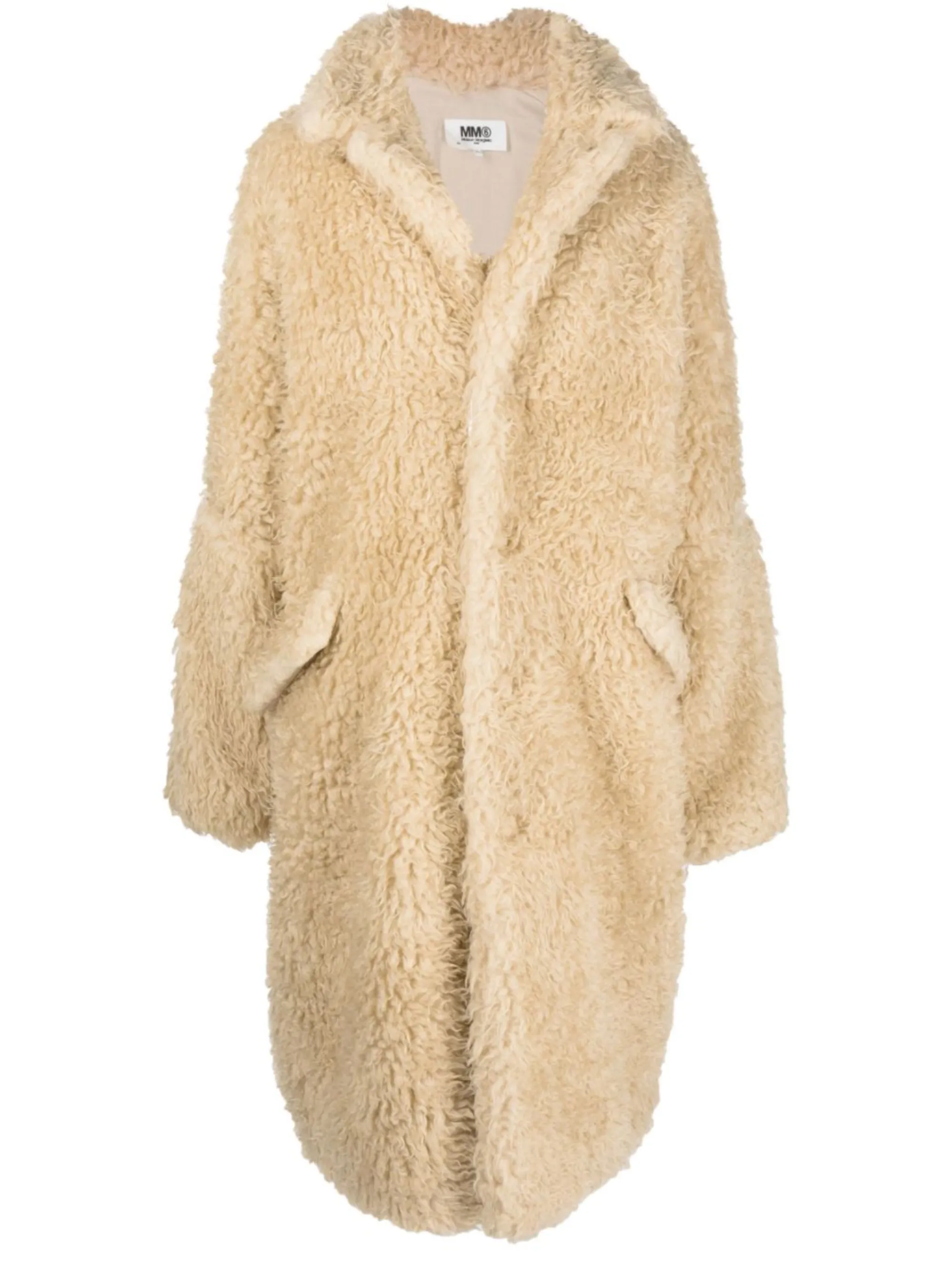 MM6 Maison Margiela faux-fur single-breasted coat | Eraldo.com FR