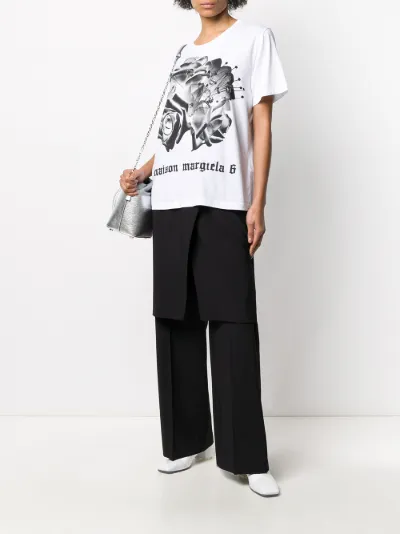 floral print T-shirt | MM6 Maison Margiela | Eraldo.com US