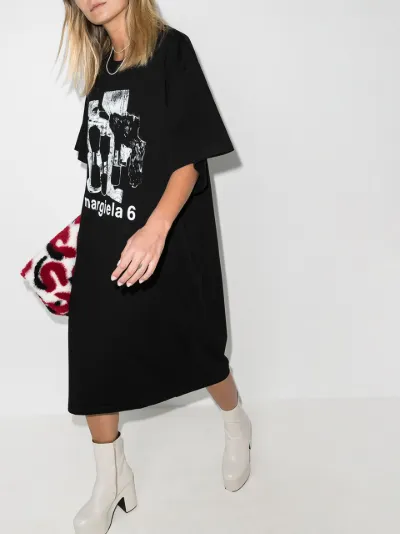 graphic print t shirt dress