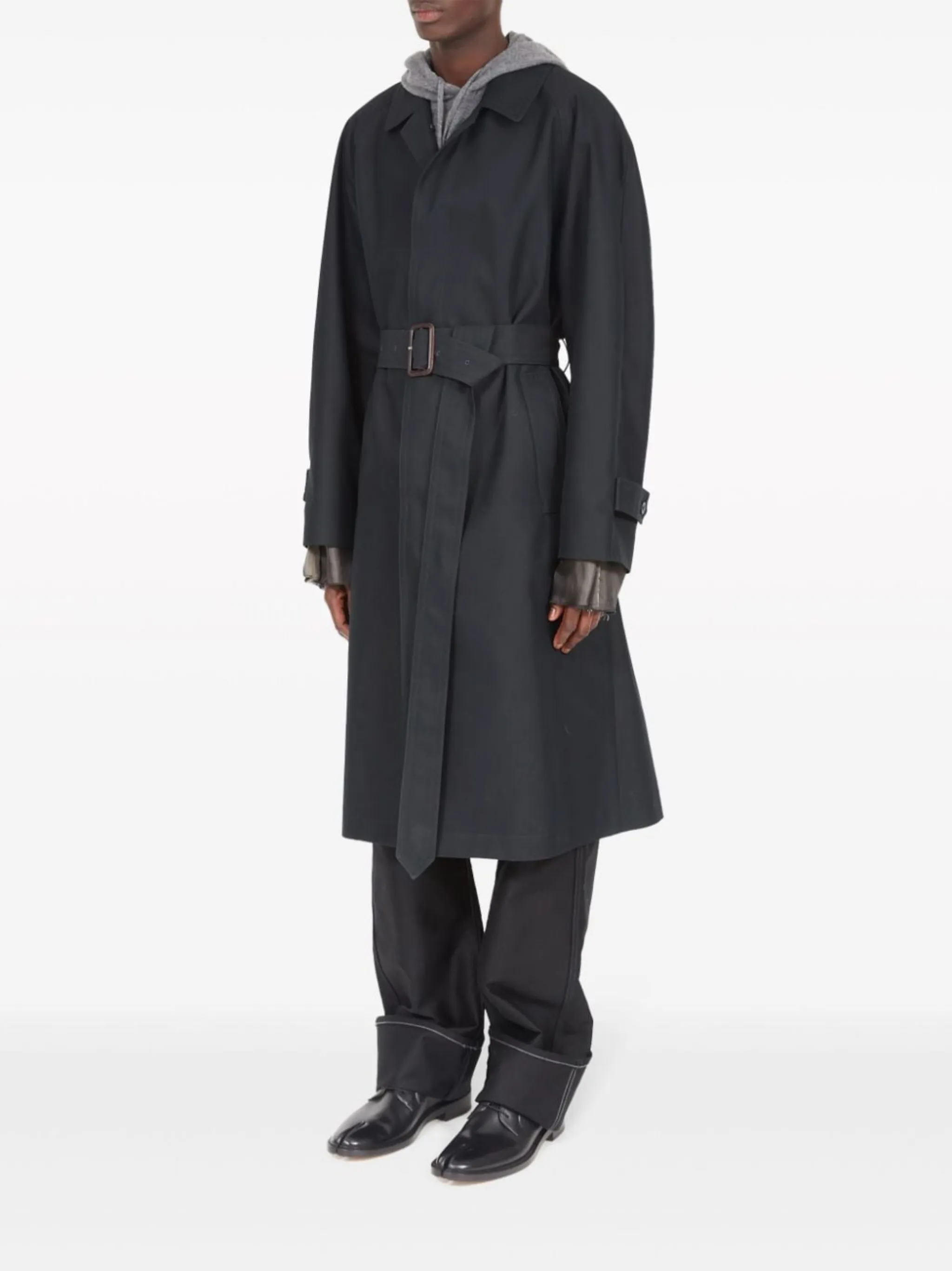 MM6 Maison Margiela Iridescent belted trench coat | Eraldo.com UK