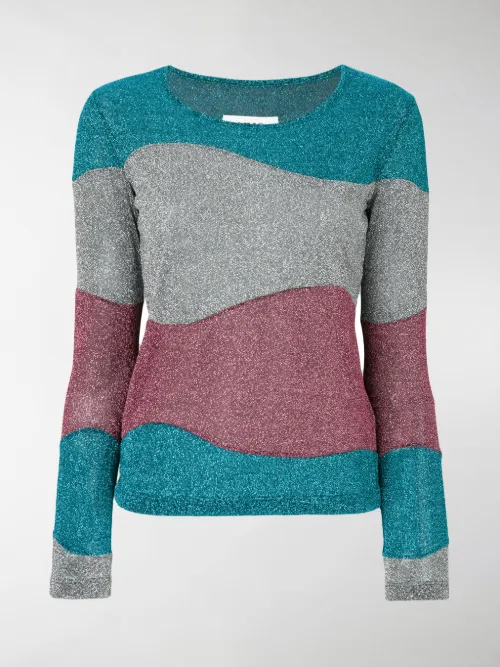 Mm6 Maison Margiela - Maglione a strisce ondulate