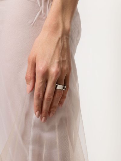 numbers-motif engraved chain ring | MM6 Maison Margiela | Eraldo.com FR