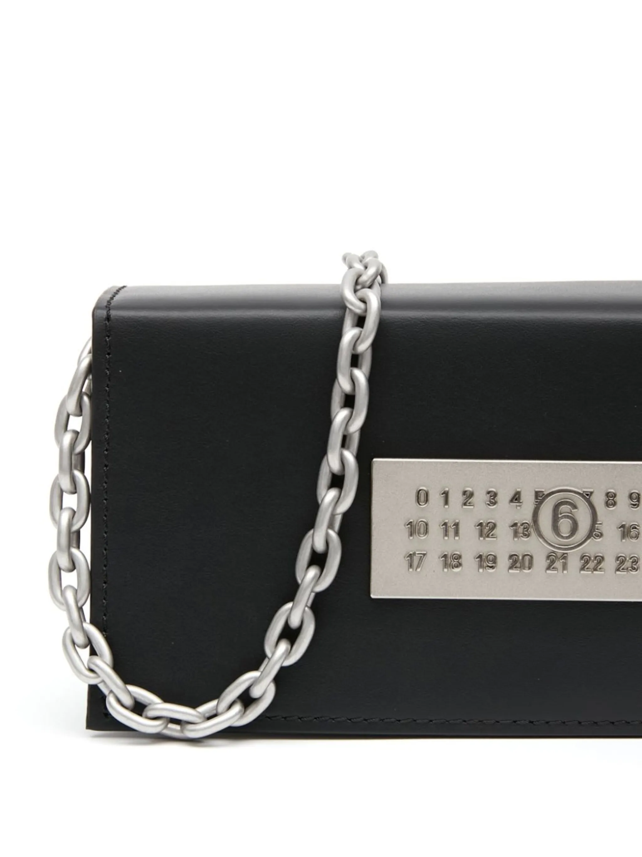 MM6 Maison Margiela numbers-motif leather shoulder bag