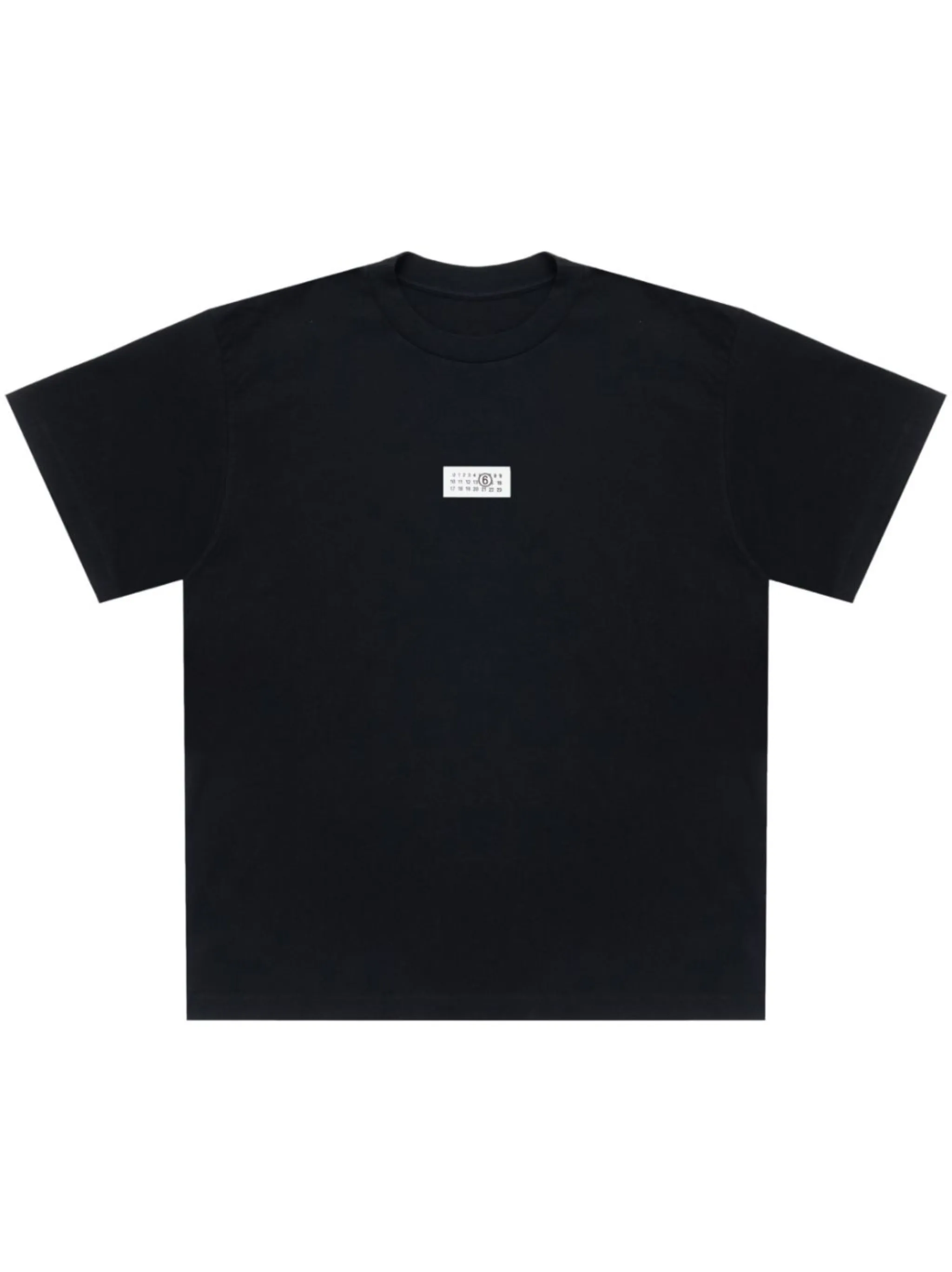 MM6 MAISON MARGIELA/CHECKERS PRINTED SHORT TEE(BLACK)