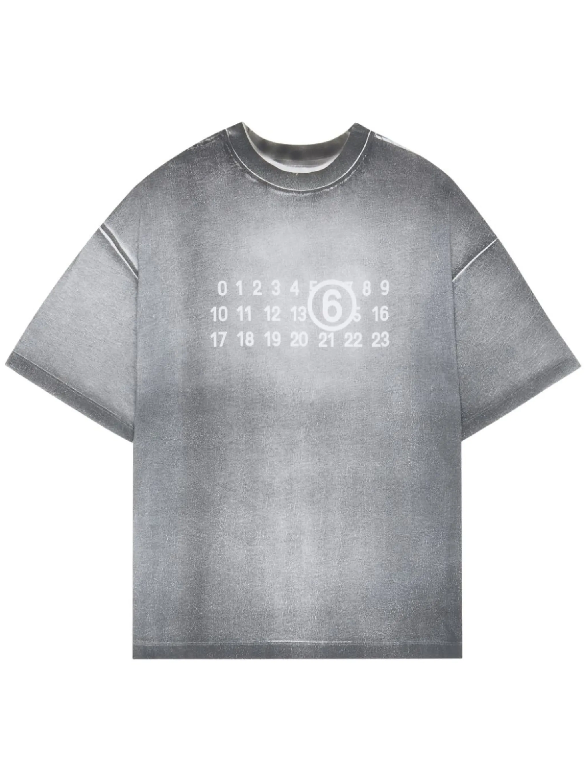 MM6 Maison Margiela numbers-motif two-tone T-shirt | Eraldo.com MC