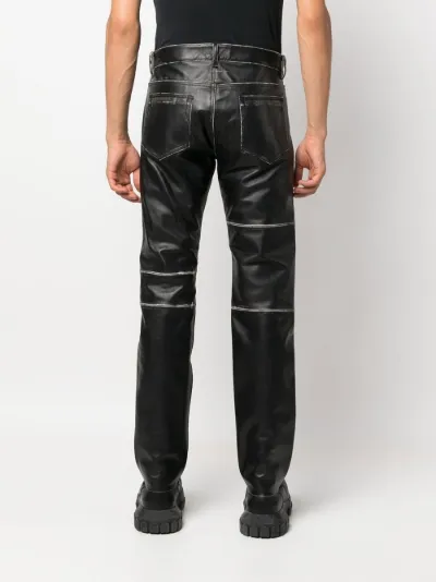 MM6 Maison Margiela panelled leather trousers | Eraldo.com BE