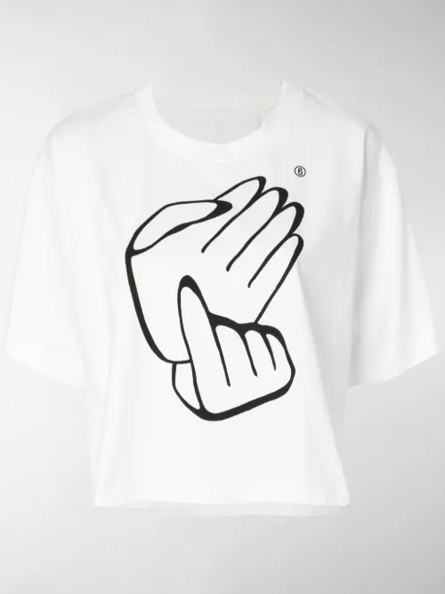 Mm6 Maison Margiela - T-shirt con stampa