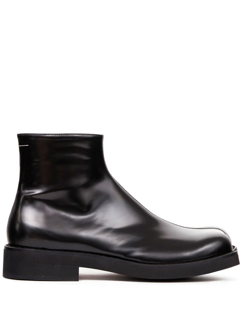 MM6 Maison Margiela Trunk leather ankle boots | Eraldo.com US