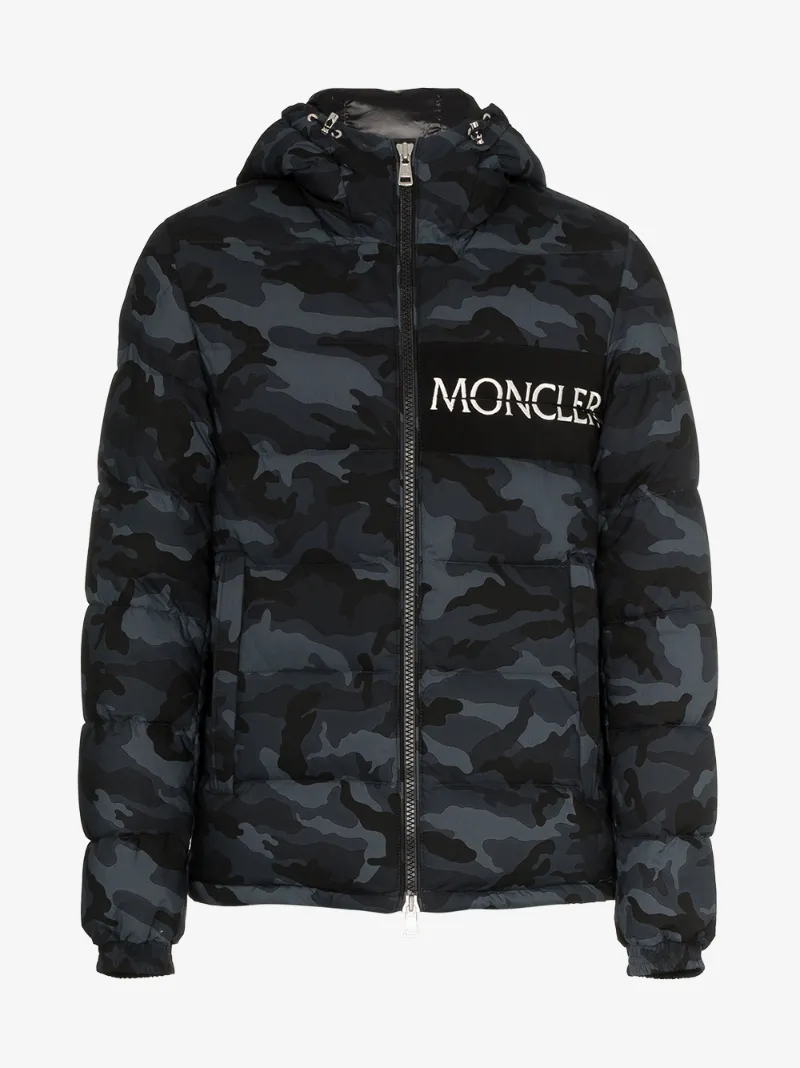 Moncler Camo Print Aiton Jacket Hooded YfIIX
