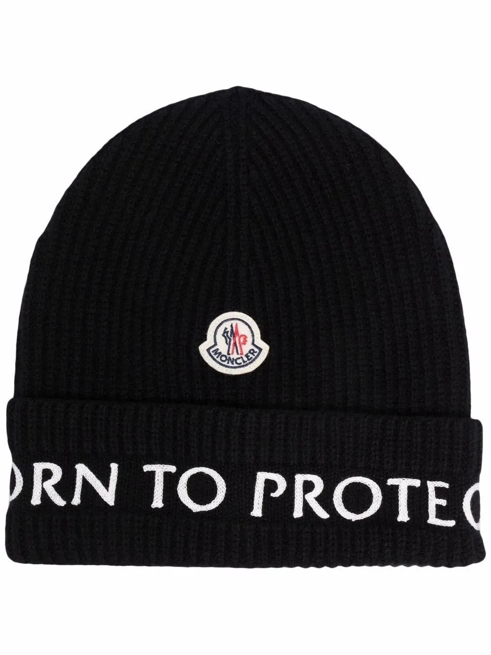 Berretto con ricamo Born to Proteggere | Moncler | Eraldo.com